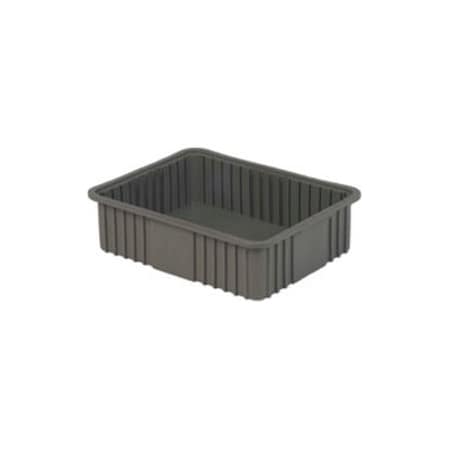Lewisbins LEWISBins Divider Box NDC3060 22-3/8 x 17-3/8 x 6, Gray, PK4 NDC3060  Grey